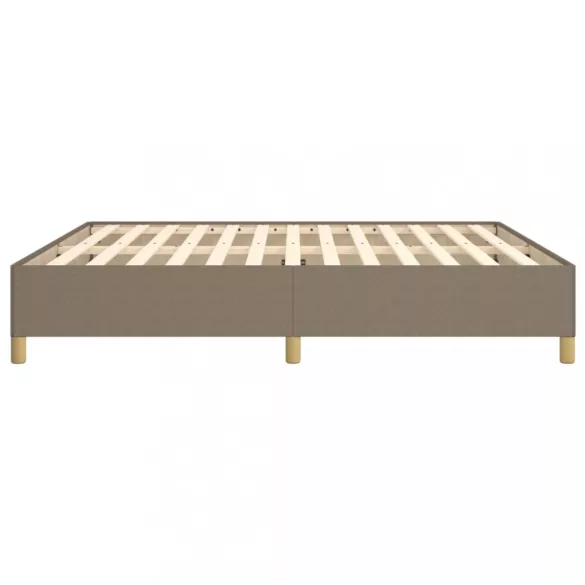 tópszínű szövet ágykeret matrac nélkül 160 x 200 cm