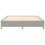 világosszürke szövet ágykeret matrac nélkül 180 x 200 cm