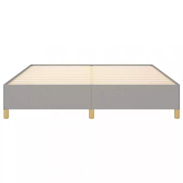 világosszürke szövet ágykeret matrac nélkül 180 x 200 cm