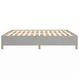 világosszürke szövet ágykeret matrac nélkül 180 x 200 cm