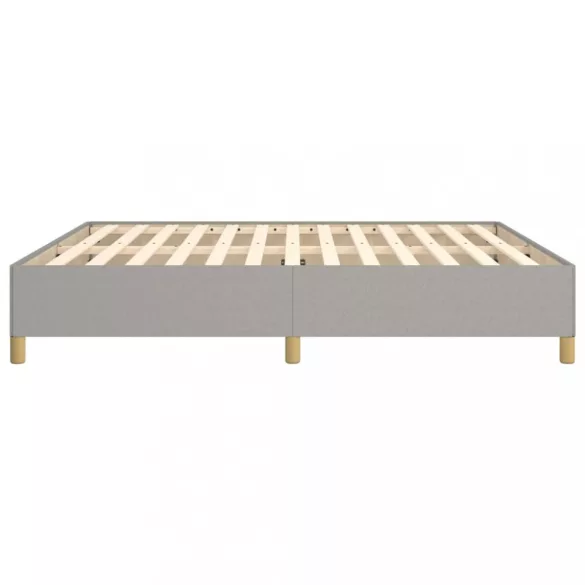 világosszürke szövet ágykeret matrac nélkül 180 x 200 cm