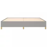 világosszürke szövet ágykeret matrac nélkül 200 x 200 cm