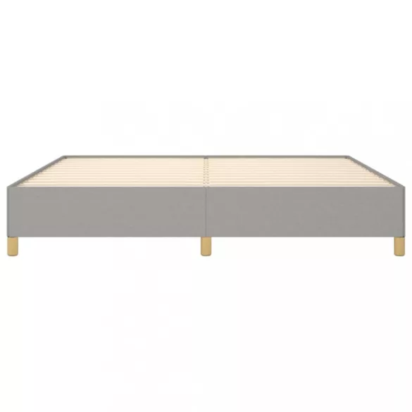 világosszürke szövet ágykeret matrac nélkül 200 x 200 cm