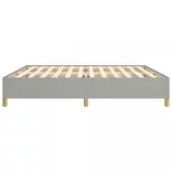 világosszürke szövet ágykeret matrac nélkül 200 x 200 cm