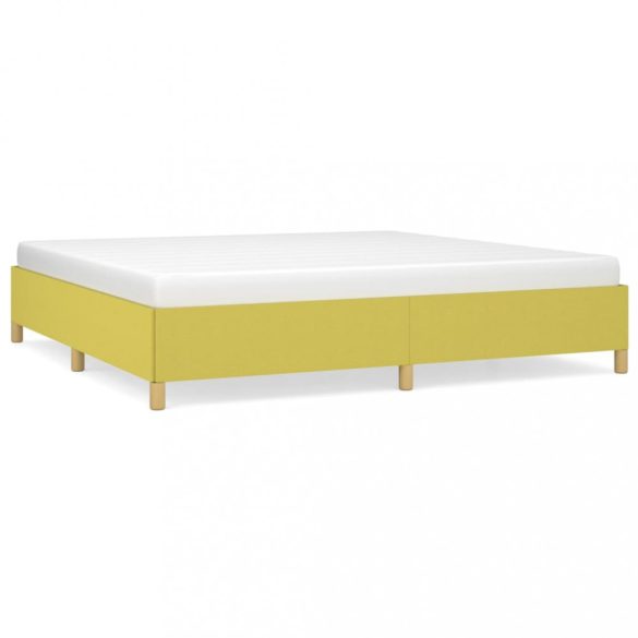 zöld szövet ágykeret matrac nélkül 200 x 200 cm