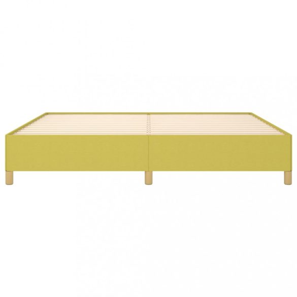 zöld szövet ágykeret matrac nélkül 200 x 200 cm