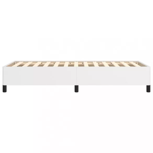 fehér műbőr ágykeret 80 x 200 cm