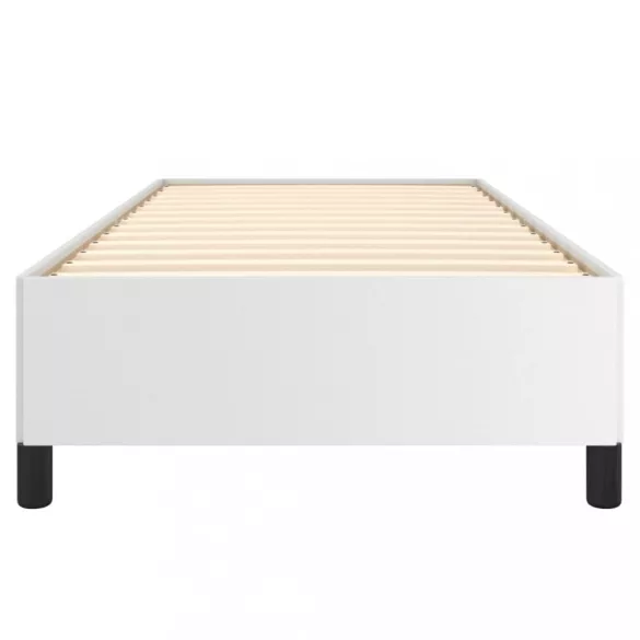 fehér műbőr ágykeret 90x200 cm