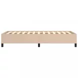 cappuccino színű műbőr ágykeret 100x200 cm