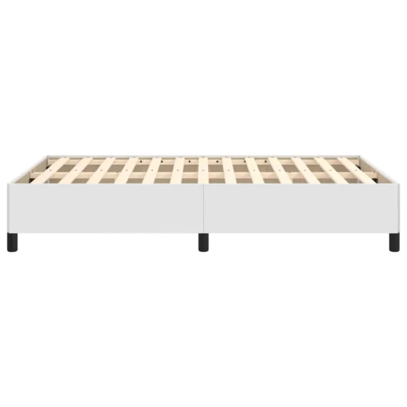 fehér műbőr ágykeret 120x200 cm