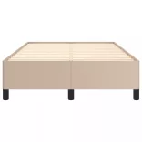 cappuccino színű műbőr ágykeret 120 x 200 cm