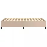 cappuccino színű műbőr ágykeret 120 x 200 cm