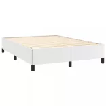 fehér műbőr ágykeret 140x190 cm