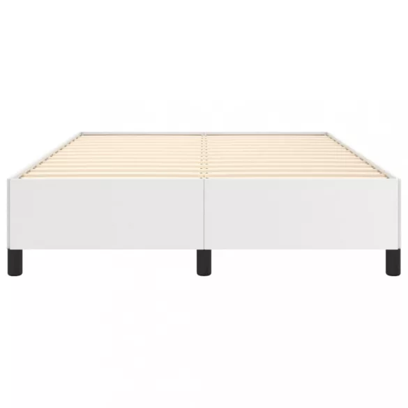 fehér műbőr ágykeret 140x190 cm