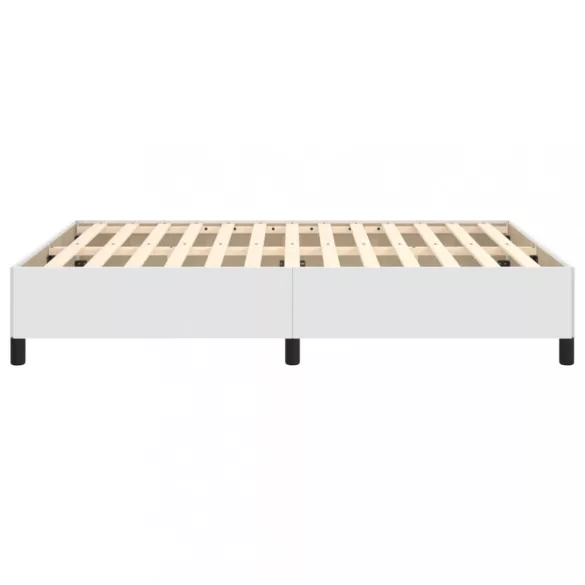 fehér műbőr ágykeret 140x190 cm