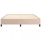 cappuccino színű műbőr ágykeret 160x200 cm