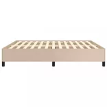 cappuccino színű műbőr ágykeret 160x200 cm
