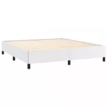 fehér műbőr ágykeret 180x200 cm