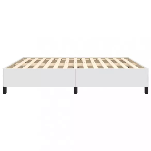 fehér műbőr ágykeret 180x200 cm