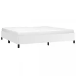 fehér műbőr ágykeret 200x200 cm