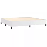 fehér műbőr ágykeret 200x200 cm