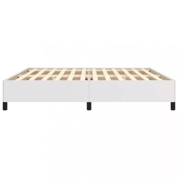 fehér műbőr ágykeret 200x200 cm