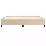 cappuccino színű műbőr ágykeret 200x200 cm