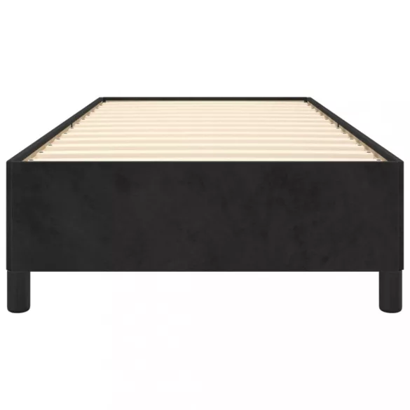 fekete bársony ágykeret 80 x 200 cm