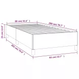 sötétzöld bársony ágykeret matrac nélkül 80 x 200 cm