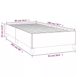 sötétzöld bársony ágykeret matrac nélkül 90x200 cm