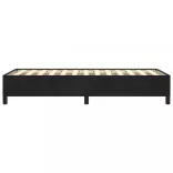 fekete bársony ágykeret matrac nélkül 100x200 cm