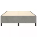 világosszürke bársony ágykeret matrac nélkül 120x200 cm