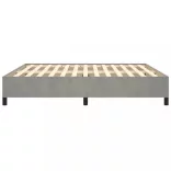 világosszürke bársony ágykeret matrac nélkül 160 x 200 cm