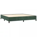 sötétzöld bársony ágykeret matrac nélkül 200x200 cm