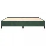 sötétzöld bársony ágykeret matrac nélkül 200x200 cm