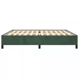 sötétzöld bársony ágykeret matrac nélkül 200x200 cm