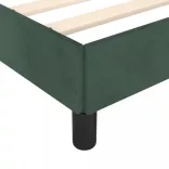 sötétzöld bársony ágykeret matrac nélkül 200x200 cm