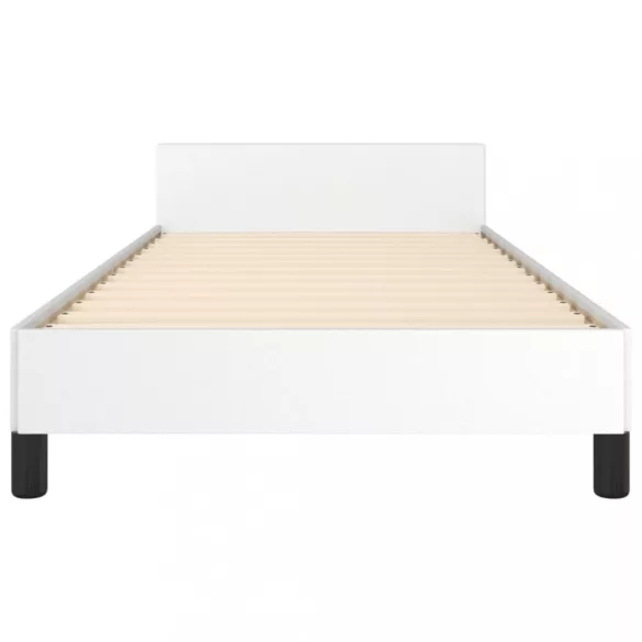 fehér ágykeret fejtámlával matrac nélkül 90x200 cm