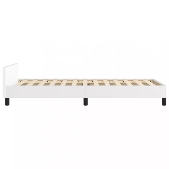 fehér ágykeret fejtámlával matrac nélkül 100x200 cm