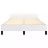 fehér ágykeret fejtámlával matrac nélkül 120x200 cm