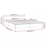 fehér ágykeret fejtámlával matrac nélkül 140x200 cm