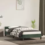 sötétzöld bársony ágykeret matrac nélkül 80 x 200 cm