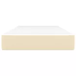 krémszínű szövet zsebrugós ágymatrac közepes keménységű 80 x 200 x 20 cm
