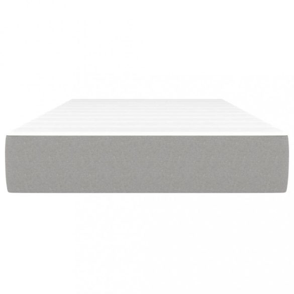 világosszürke szövet zsebrugós ágymatrac közepes keménységű 90x190x20 cm