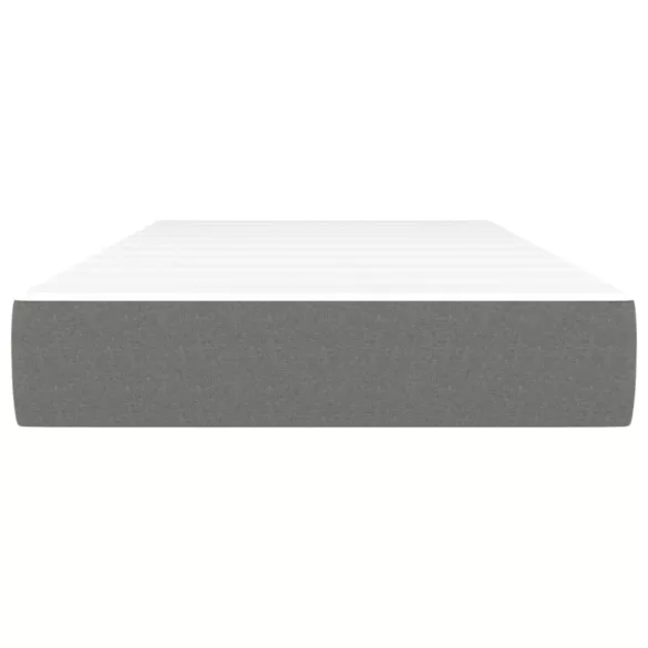 sötétszürke szövet zsebrugós ágymatrac közepes keménységű 90x190x20 cm