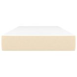 krémszínű szövet zsebrugós ágymatrac közepes keménységű 90x190x20 cm