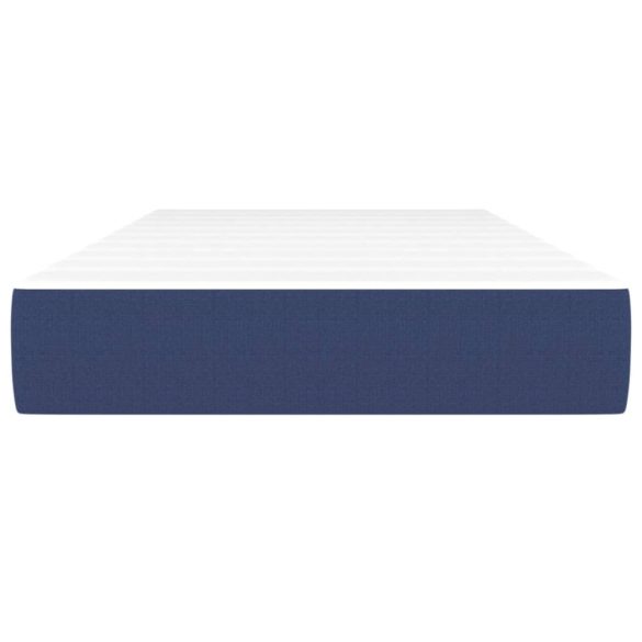 kék szövet zsebrugós ágymatrac közepes keménységű 90x190x20 cm