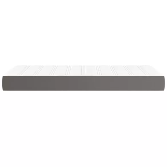 szürke műbőr zsebrugós ágymatrac közepes keménységű 90x190x20 cm
