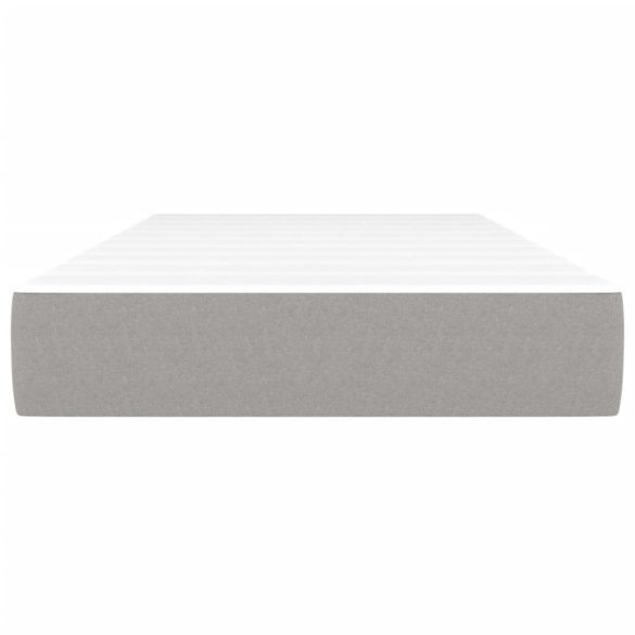 világosszürke szövet zsebrugós ágymatrac közepes keménységű 90x200x20 cm