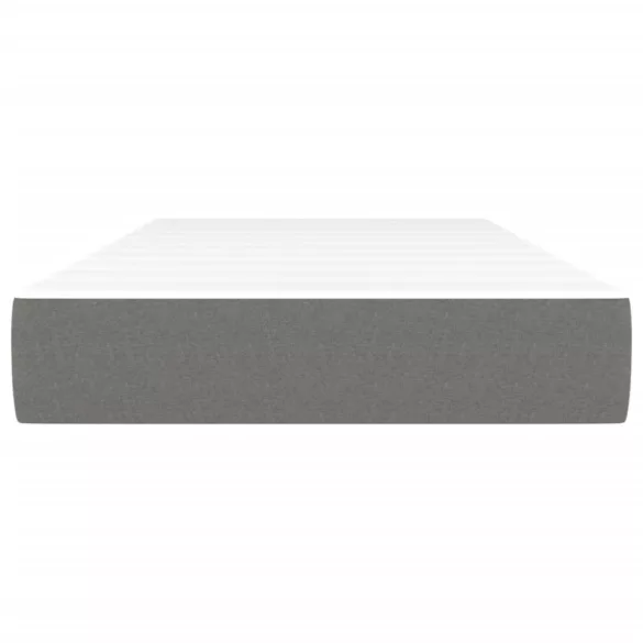 sötétszürke szövet zsebrugós ágymatrac közepes keménységű 90 x 200 x 20 cm
